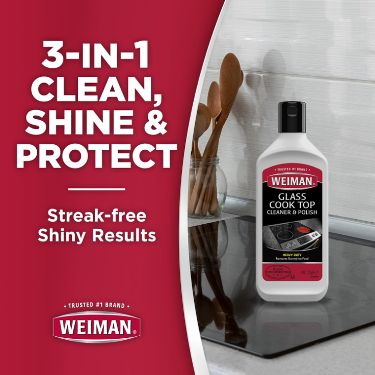 Weiman Kit Completo para Limpieza y Pulido de Cocinas de Vidrio/Cerámica