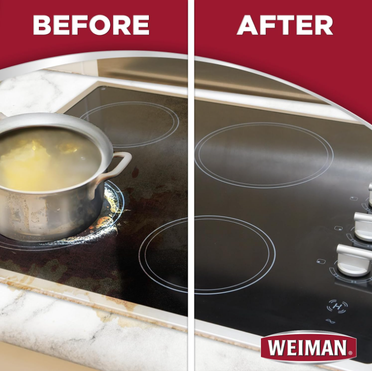 Weiman Kit Completo para Limpieza y Pulido de Cocinas de Vidrio/Cerámica