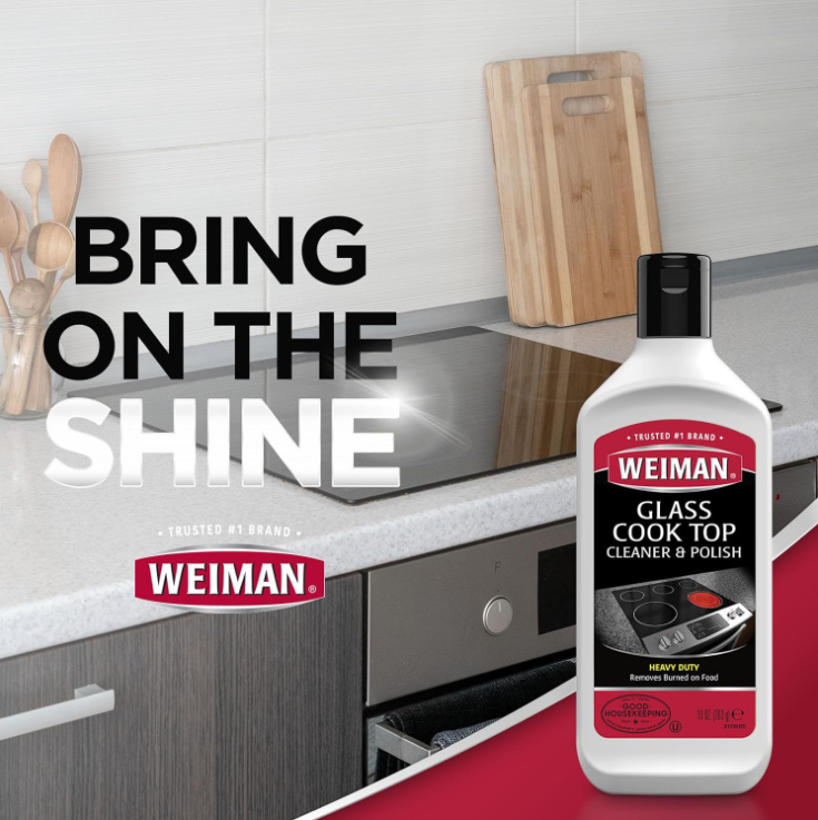 Weiman Kit Completo para Limpieza y Pulido de Cocinas de Vidrio/Cerámica