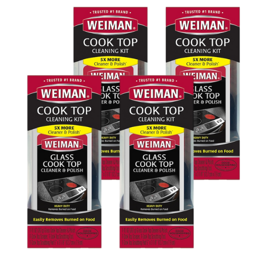 Weiman Kit Completo para Limpieza y Pulido de Cocinas de Vidrio/Cerámica
