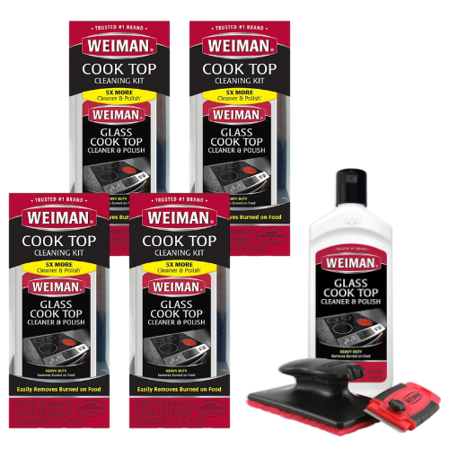 Weiman Kit Completo para Limpieza y Pulido de Cocinas de Vidrio/Cerámica