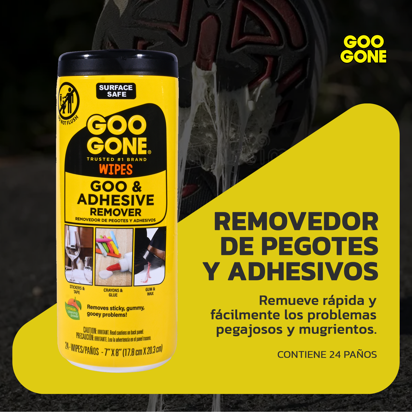 Toallas para Remover Pegamentos Goo Gone