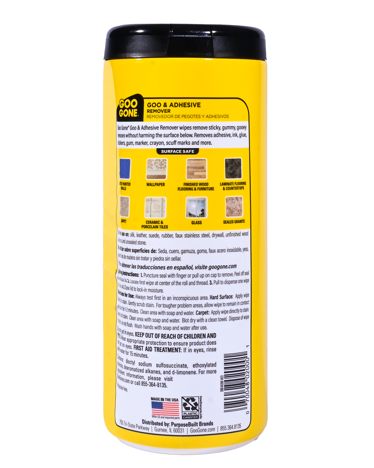 Toallas para Remover Pegamentos Goo Gone