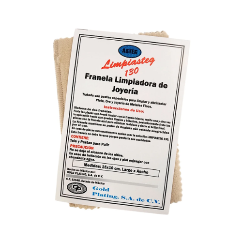 Franela Chica Limpiador de Joyeria Limpiasteg